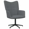 VidaXL Chaise de relaxation Gris foncé Tissu -Fauteuils Soldes image 1 327964