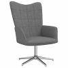 VidaXL Chaise de relaxation Gris foncé Tissu 2 VidaXL Chaise de relaxation Gris foncé Tissu -Fauteuils Soldes image 1 327986