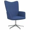 VidaXL Chaise de relaxation Bleu Tissu