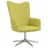 VidaXL Chaise de relaxation Vert Tissu