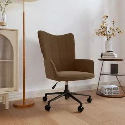 VidaXL Chaise de relaxation Marron Tissu -Fauteuils Soldes image 1 328043