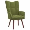 VidaXL Chaise de relaxation Vert clair Velours 1 VidaXL Chaise de relaxation Vert clair Velours -Fauteuils Soldes image 1 328054