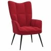 VidaXL Chaise de relaxation Rouge bordeaux Velours 1 VidaXL Chaise de relaxation Rouge bordeaux Velours -Fauteuils Soldes image 1 328078