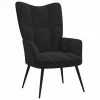 VidaXL Chaise de relaxation Noir Velours -Fauteuils Soldes image 1 328079