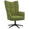 VidaXL Chaise de relaxation Vert clair Velours