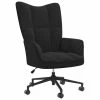 VidaXL Chaise de relaxation Noir Velours
