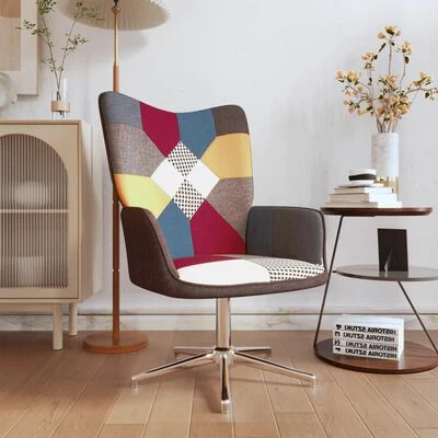 VidaXL Chaise de relaxation Patchwork Tissu 4 VidaXL Chaise de relaxation Patchwork Tissu – Image 2