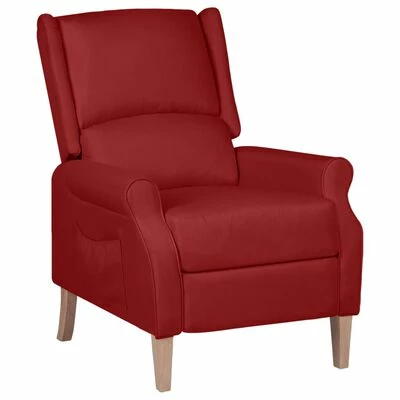 VidaXL Fauteuil inclinable Rouge bordeaux Tissu 3 VidaXL Fauteuil inclinable Rouge bordeaux Tissu