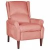 VidaXL Fauteuil inclinable Rose Velours 2 VidaXL Fauteuil inclinable Rose Velours -Fauteuils Soldes image 1 329283