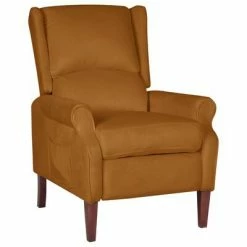 VidaXL Fauteuil inclinable Marron Velours