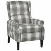VidaXL Fauteuil inclinable Gris blanc Tissu 2 VidaXL Fauteuil inclinable Gris blanc Tissu -Fauteuils Soldes image 1 329306