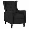 VidaXL Fauteuil inclinable Noir Tissu -Fauteuils Soldes image 1 329322