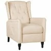 VidaXL Fauteuil inclinable Crème Tissu 2 VidaXL Fauteuil inclinable Crème Tissu -Fauteuils Soldes image 1 329329
