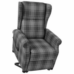 VidaXL Fauteuil inclinable Gris Tissu