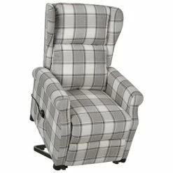 VidaXL Fauteuil inclinable Gris Tissu