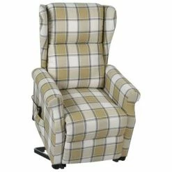 VidaXL Fauteuil inclinable Vert Tissu