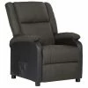 VidaXL Fauteuil inclinable TV Gris foncé Similicuir et tissu -Fauteuils Soldes image 1 329488
