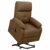 VidaXL Fauteuil inclinable Marron Tissu -Fauteuils Soldes image 1 329589