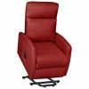 VidaXL Fauteuil inclinable Rouge bordeaux Similicuir