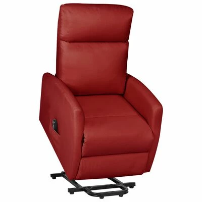 VidaXL Fauteuil inclinable Rouge bordeaux Similicuir 3 VidaXL Fauteuil inclinable Rouge bordeaux Similicuir