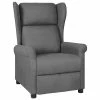 VidaXL Fauteuil inclinable Gris clair Tissu -Fauteuils Soldes image 1 329639