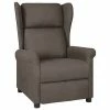 VidaXL Fauteuil inclinable Marron Tissu -Fauteuils Soldes image 1 329643