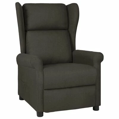 VidaXL Fauteuil inclinable Taupe Tissu 3 VidaXL Fauteuil inclinable Taupe Tissu