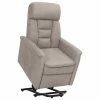 VidaXL Fauteuil inclinable Taupe Similicuir daim