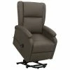 VidaXL Fauteuil inclinable Gris Similicuir