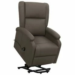 VidaXL Fauteuil inclinable Gris Similicuir