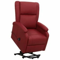 VidaXL Fauteuil inclinable Rouge bordeaux Similicuir
