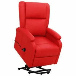 VidaXL Fauteuil inclinable Rouge Similicuir