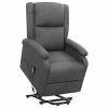 VidaXL Fauteuil inclinable Gris foncé Tissu 2 VidaXL Fauteuil inclinable Gris foncé Tissu -Fauteuils Soldes image 1 329700