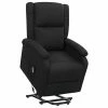 VidaXL Fauteuil inclinable Noir Tissu 2 VidaXL Fauteuil inclinable Noir Tissu -Fauteuils Soldes image 1 329701