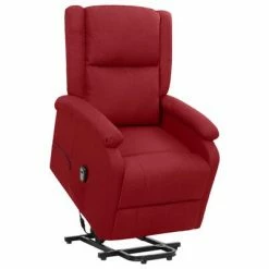 VidaXL Fauteuil inclinable Rouge bordeaux Tissu
