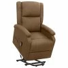 VidaXL Fauteuil inclinable Marron Tissu -Fauteuils Soldes image 1 329703