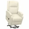 VidaXL Fauteuil inclinable Crème Tissu -Fauteuils Soldes image 1 329708