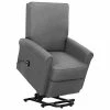 VidaXL Fauteuil inclinable Gris clair Tissu 1 VidaXL Fauteuil inclinable Gris clair Tissu -Fauteuils Soldes image 1 329719