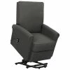 VidaXL Fauteuil inclinable Gris foncé Tissu