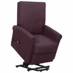 VidaXL Fauteuil inclinable Violet Tissu
