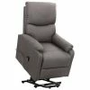 VidaXL Fauteuil inclinable Gris clair Tissu 2 VidaXL Fauteuil inclinable Gris clair Tissu -Fauteuils Soldes image 1 329739