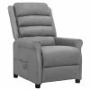 VidaXL Fauteuil inclinable Gris Similicuir