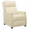 VidaXL Fauteuil inclinable Crème Similicuir -Fauteuils Soldes image 1 338839