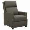 VidaXL Fauteuil inclinable Gris Similicuir