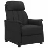 VidaXL Fauteuil inclinable Noir Similicuir