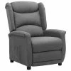 VidaXL Fauteuil inclinable Gris clair Tissu