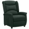 VidaXL Fauteuil inclinable Vert foncé Tissu