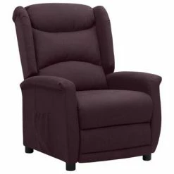VidaXL Fauteuil inclinable Violet Tissu