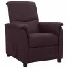 VidaXL Fauteuil inclinable Violet Tissu