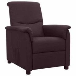 VidaXL Fauteuil inclinable Violet Tissu